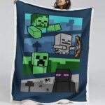 Minecraft Alle Charaktere 06 Decke – Fleecedecke