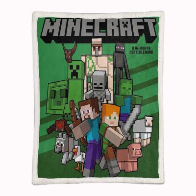 Alternative view of Minecraft Alle Charaktere 07 Decke - Fleecedecke