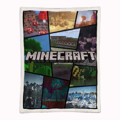 Alternative view of Minecraft Alle Charaktere 09 Decke - Fleecedecke