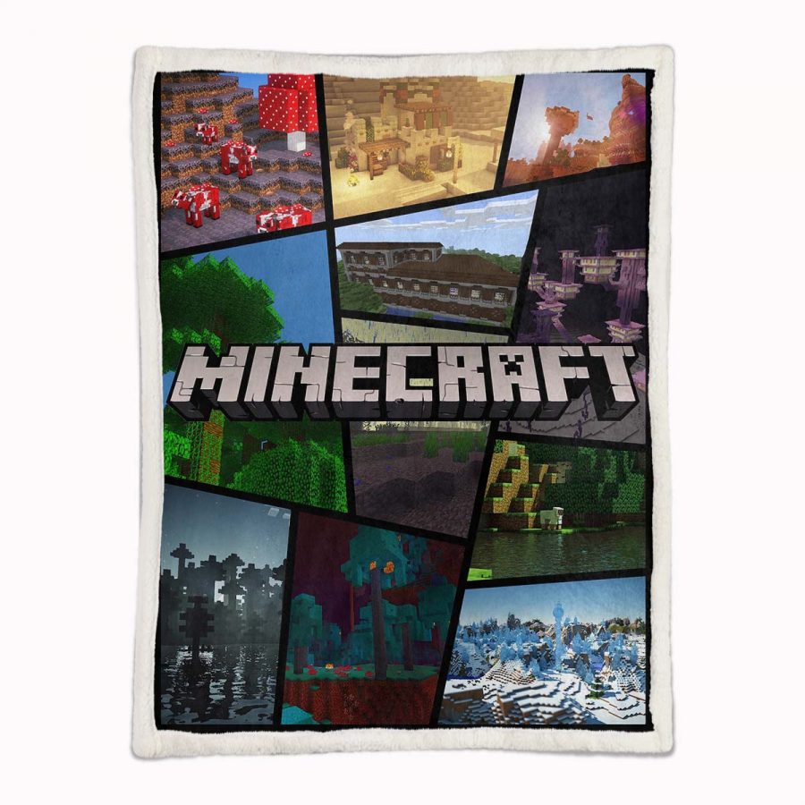 Minecraft Alle Charaktere 09 Decke - Fleecedecke – Bild 2