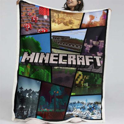 Minecraft Alle Charaktere 09 Decke - Fleecedecke