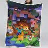 Minecraft Charaktere 08 Decke - Fleecedecke