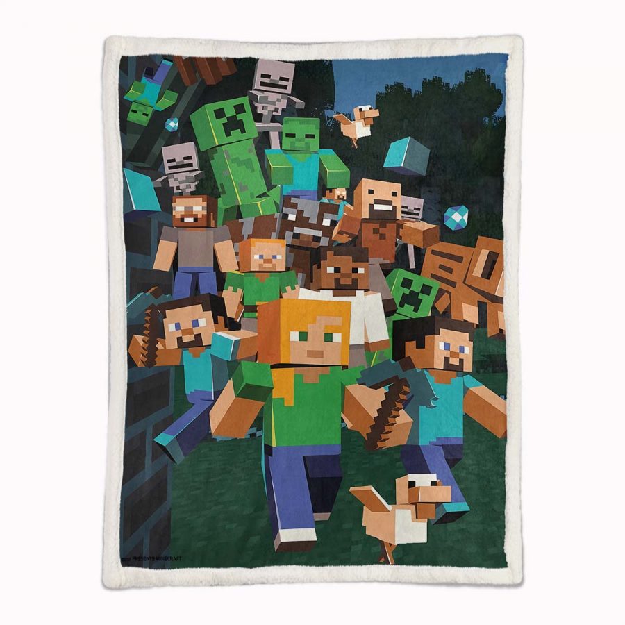 Minecraft Charaktere 09 Decke - Fleecedecke – Bild 2