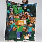 Minecraft Charaktere 09 Decke – Fleecedecke