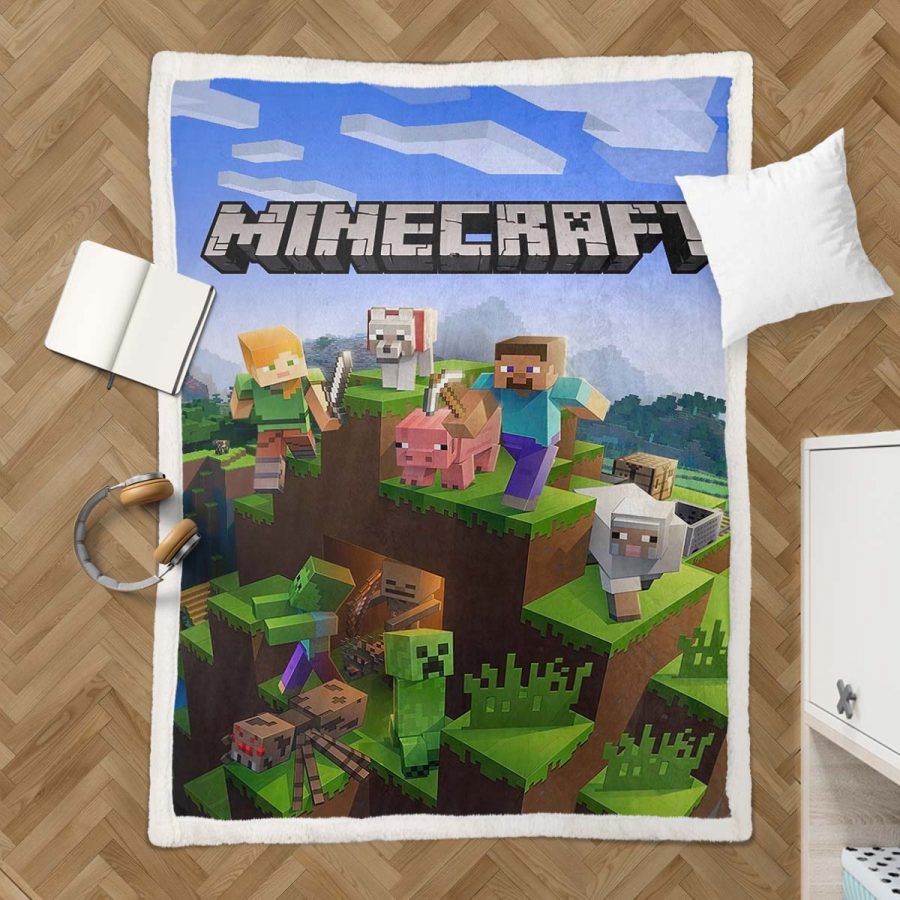 Minecraft-Charaktere 1001 Decke - Fleecedecke – Bild 3