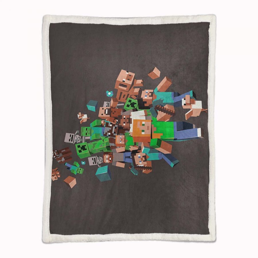Minecraft-Charaktere 1002 Decke - Fleecedecke – Bild 2