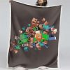 Minecraft-Charaktere 1002 Decke - Fleecedecke