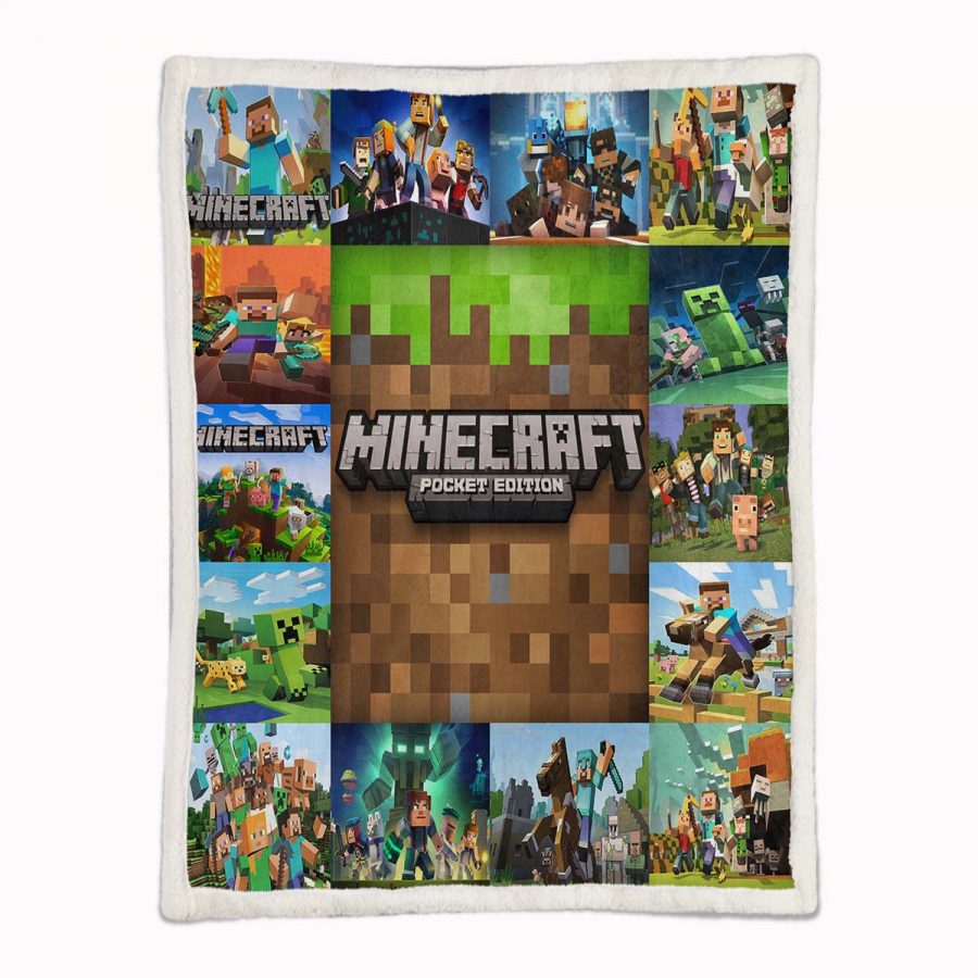 Minecraft Decke - Fleecedecke – Bild 2