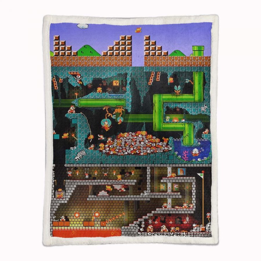 Minecraft-Routenkarte Decke - Fleecedecke – Bild 2