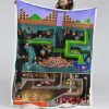 Minecraft-Routenkarte Decke - Fleecedecke