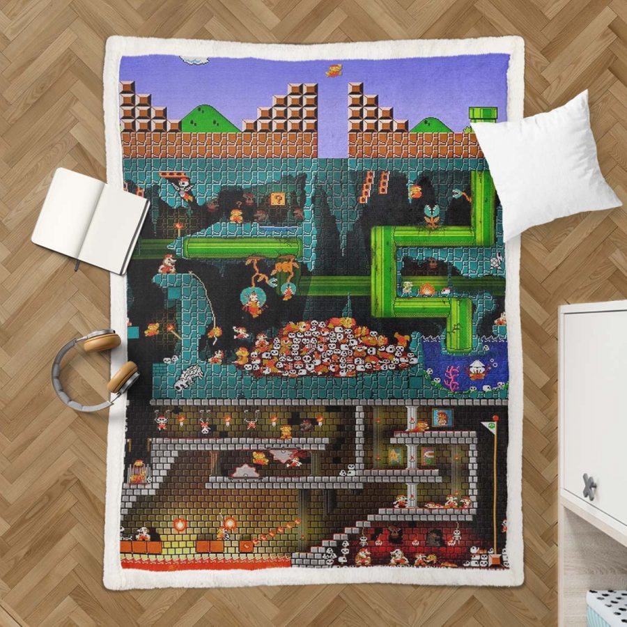 Minecraft-Routenkarte Decke - Fleecedecke – Bild 3