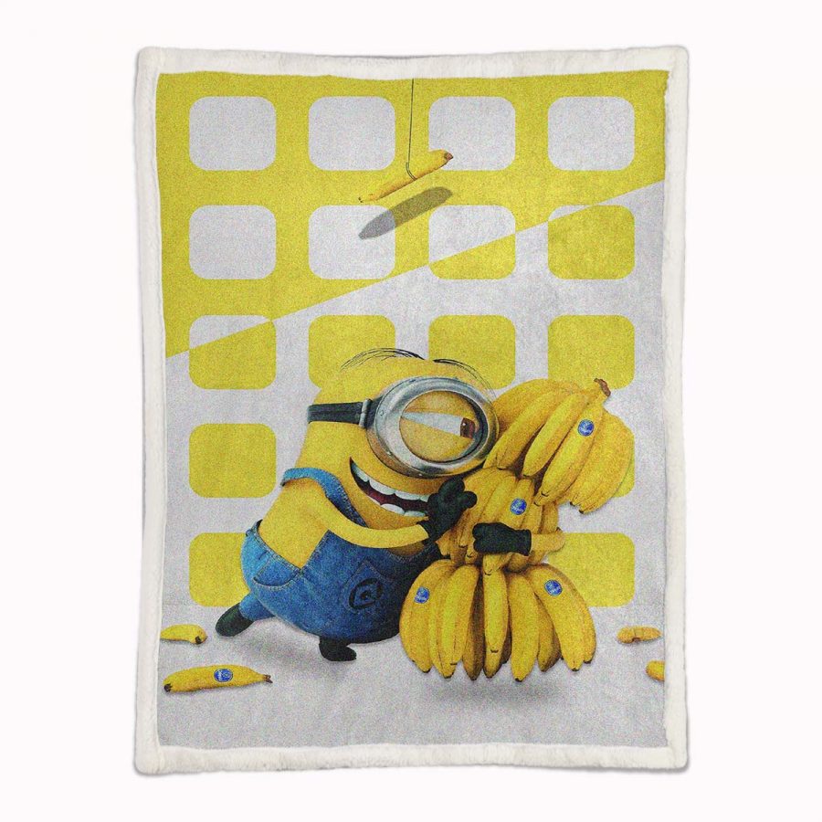 Minion Liebe Banane Decke - Fleecedecke – Bild 2