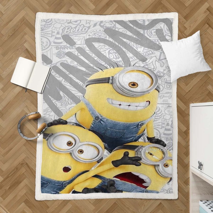 Minions Alle Charaktere 02 Decke - Fleecedecke – Bild 3