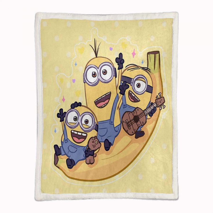 Minions Alle Charaktere 03 Decke - Fleecedecke – Bild 2