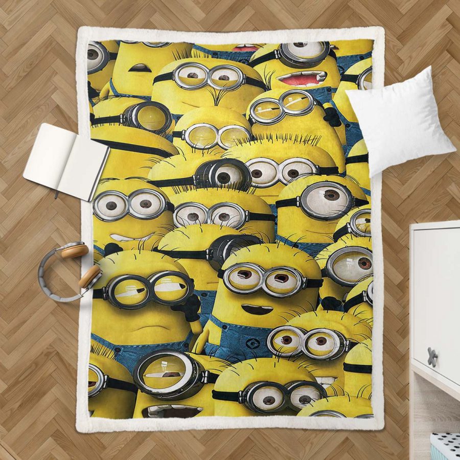 Minions Alle Charaktere Decke - Fleecedecke – Bild 3