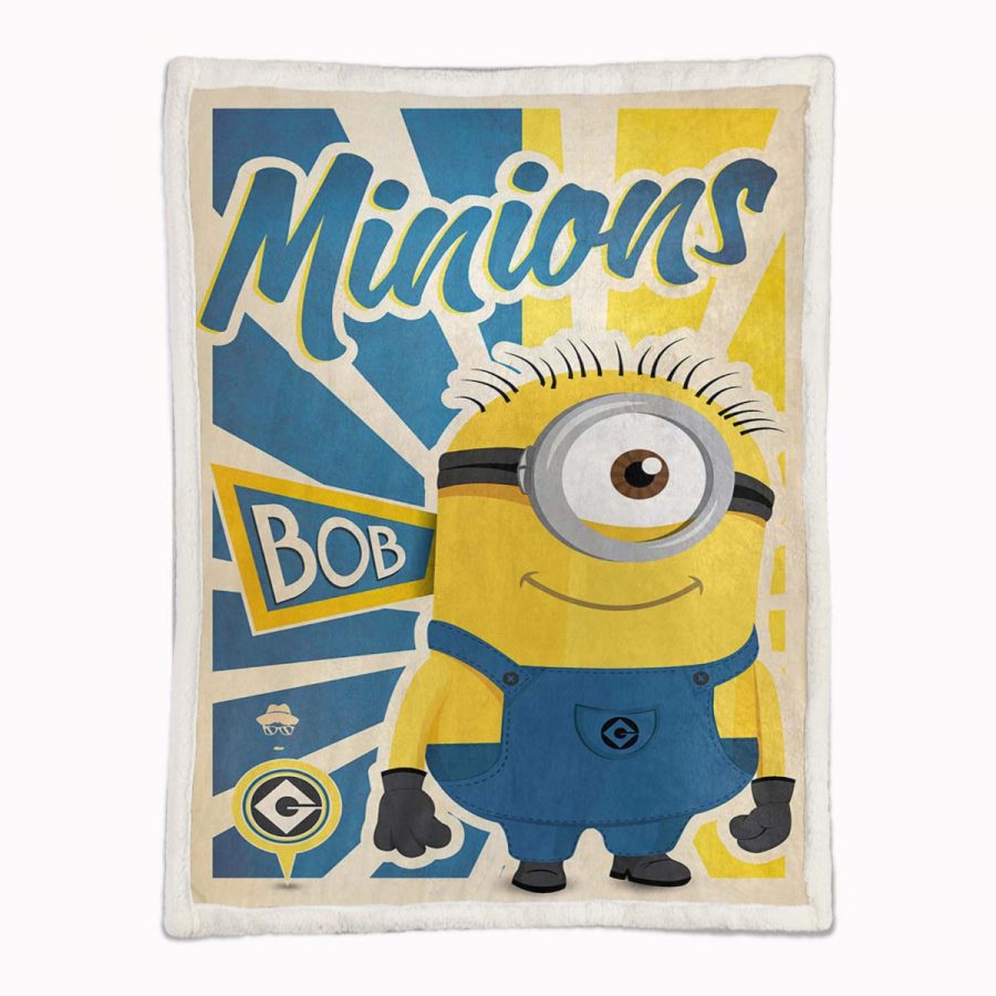 Minions Bob süß Decke - Fleecedecke – Bild 2