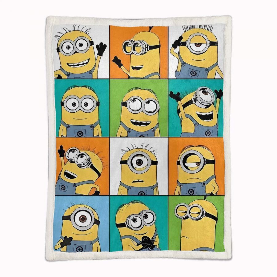 Minions-Charakterausdrücke Decke - Fleecedecke – Bild 2