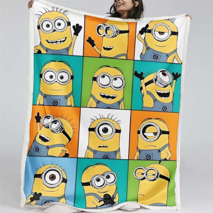Minions-Charakterausdrücke Decke - Fleecedecke