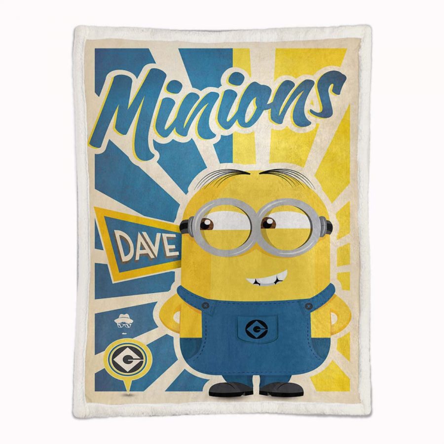 Minions Dave Süß Decke - Fleecedecke – Bild 2