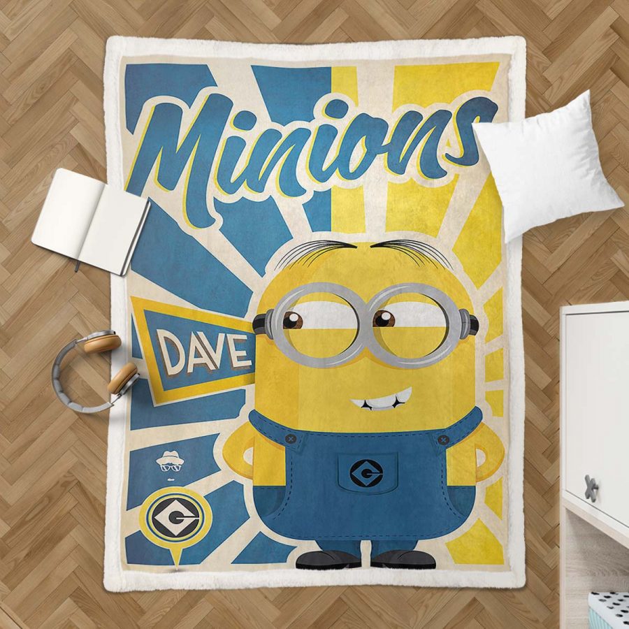 Minions Dave Süß Decke - Fleecedecke – Bild 3