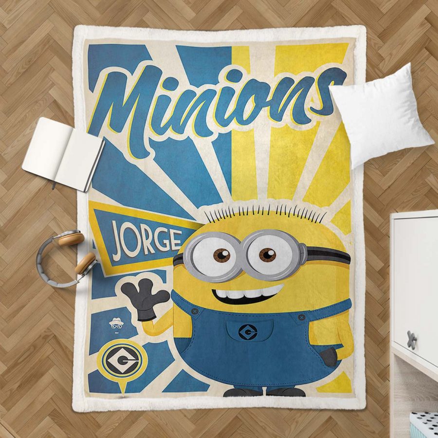 Minions Jorge Niedlich Decke - Fleecedecke – Bild 3