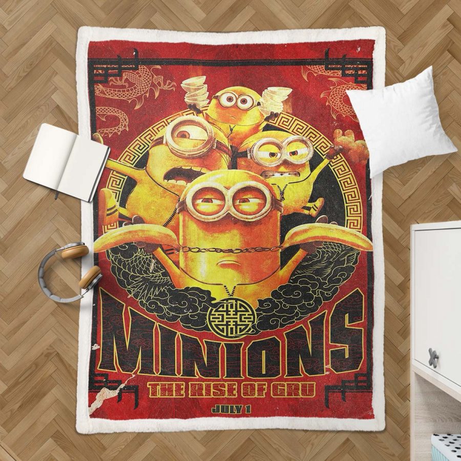 Minions - Der Aufstieg des Gru 01 Decke - Fleecedecke – Bild 3