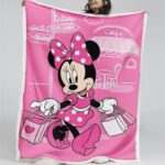 Minnie Maus und Einkaufszeit Decke – Fleecedecke