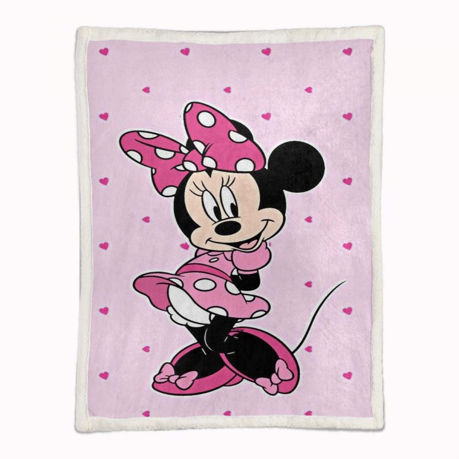 Minnie Maus Rosa Kleid Adorable 04 Decke - Fleecedecke – Bild 2