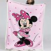 Minnie Maus Rosa Kleid Adorable 04 Decke - Fleecedecke