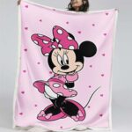 Minnie Maus Rosa Kleid Adorable 04 Decke – Fleecedecke