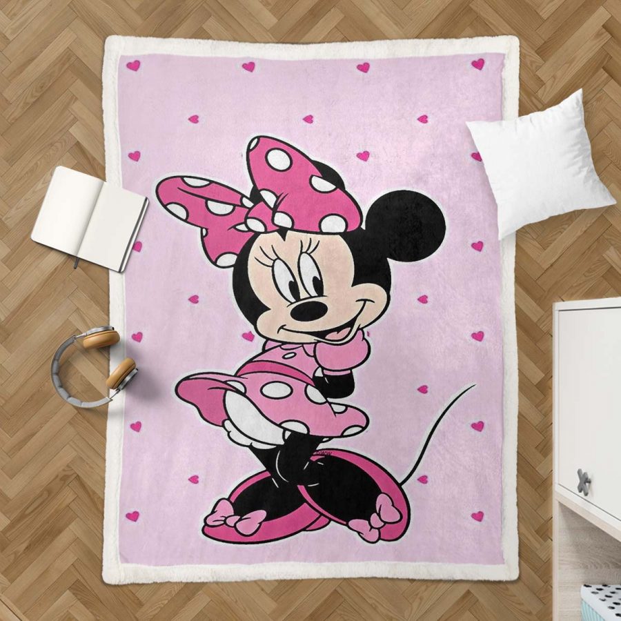 Minnie Maus Rosa Kleid Adorable 04 Decke - Fleecedecke – Bild 3