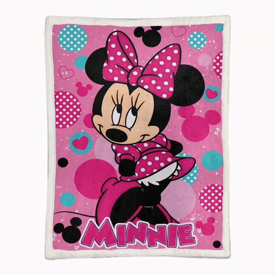 Minnie Maus Rosa Kleid Adorable 05 Decke - Fleecedecke – Bild 2