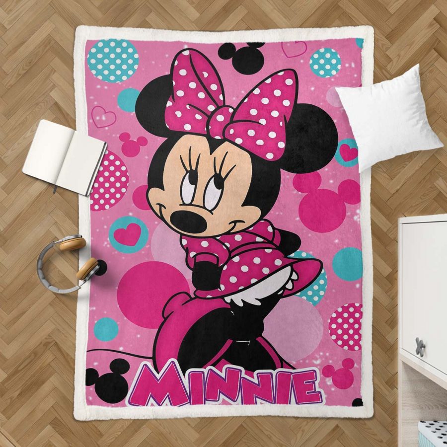 Minnie Maus Rosa Kleid Adorable 05 Decke - Fleecedecke – Bild 3