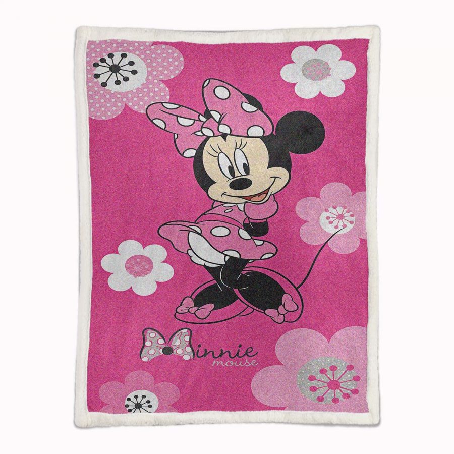 Minnie Maus Rosa Kleid Entzückend Decke - Fleecedecke – Bild 2