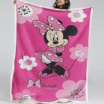 Minnie Maus Rosa Kleid Entzückend Decke – Fleecedecke