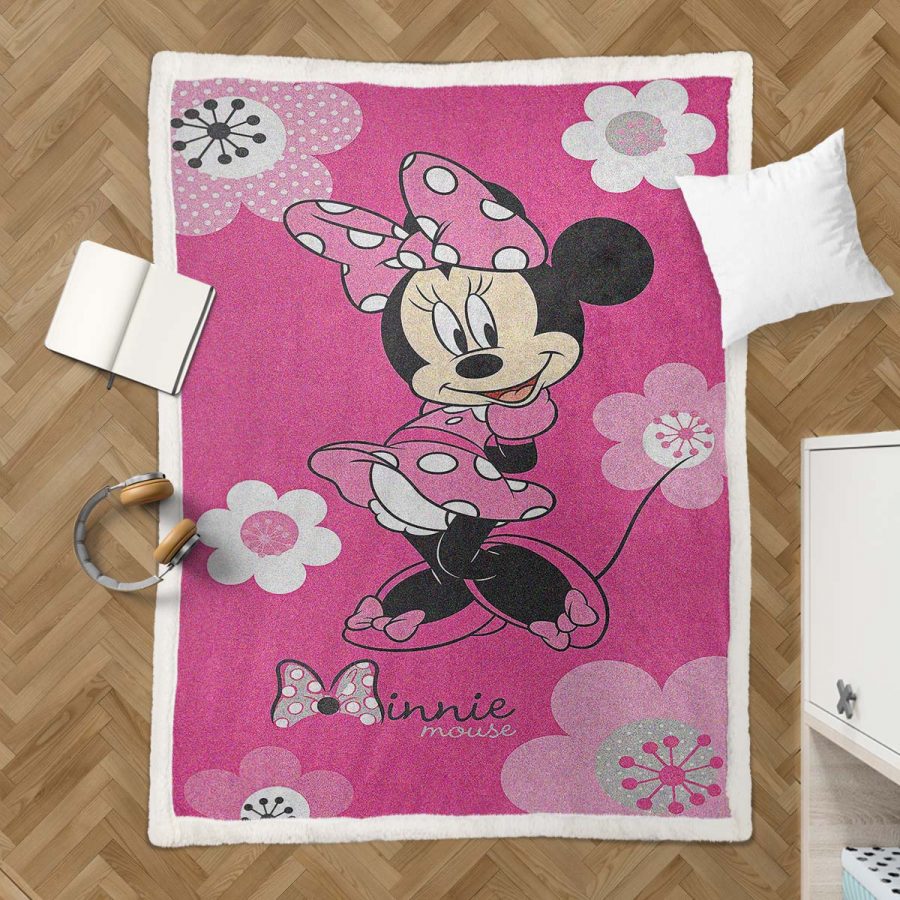 Minnie Maus Rosa Kleid Entzückend Decke - Fleecedecke – Bild 3