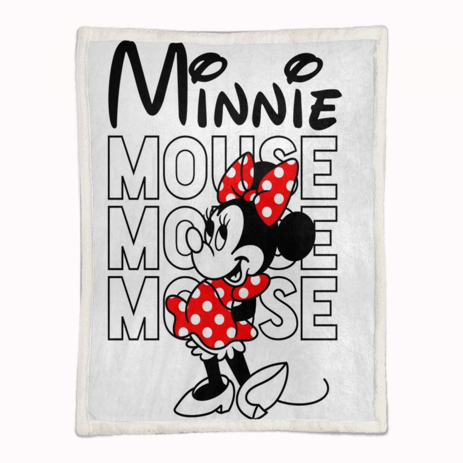 Minnie Maus mit Liebesherz 02 Decke - Fleecedecke – Bild 2