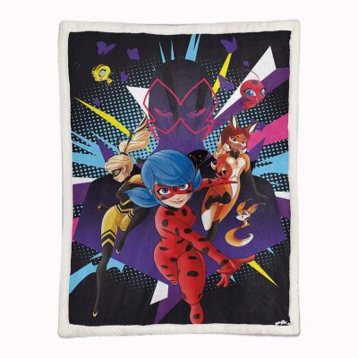 Alternative view of Miraculous Ladybug Alle Charaktere 03 Decke - Fleecedecke