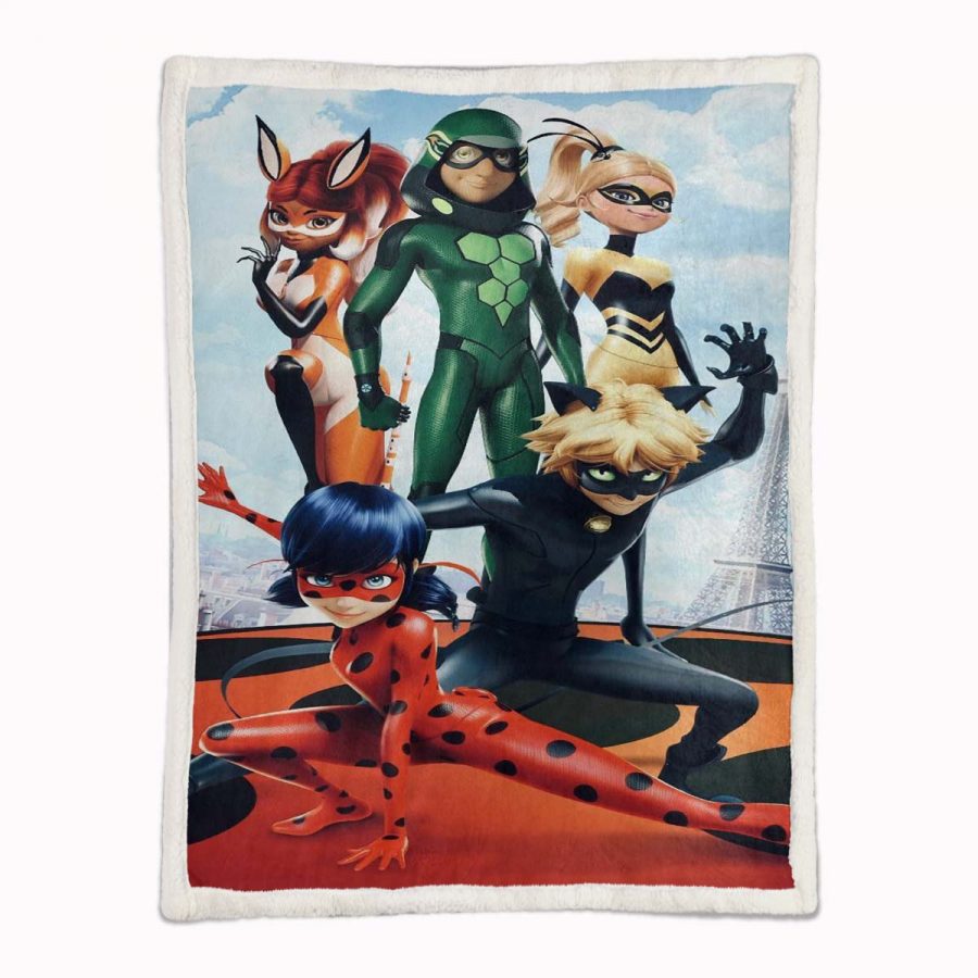 Miraculous Ladybug Alle Charaktere 07 Decke - Fleecedecke – Bild 2