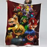 Miraculous Ladybug Alle Charaktere 08 Decke – Fleecedecke