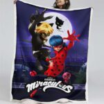 Wunderbarer Marienkäfer und Cat Noir 01 Decke – Fleecedecke