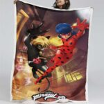 Wunderbarer Marienkäfer und Cat Noir 06 Decke – Fleecedecke
