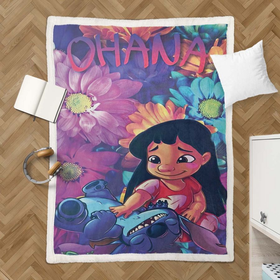 Vaiana Prinzessin Fairy Tail Ohana 01 Decke - Fleecedecke – Bild 3