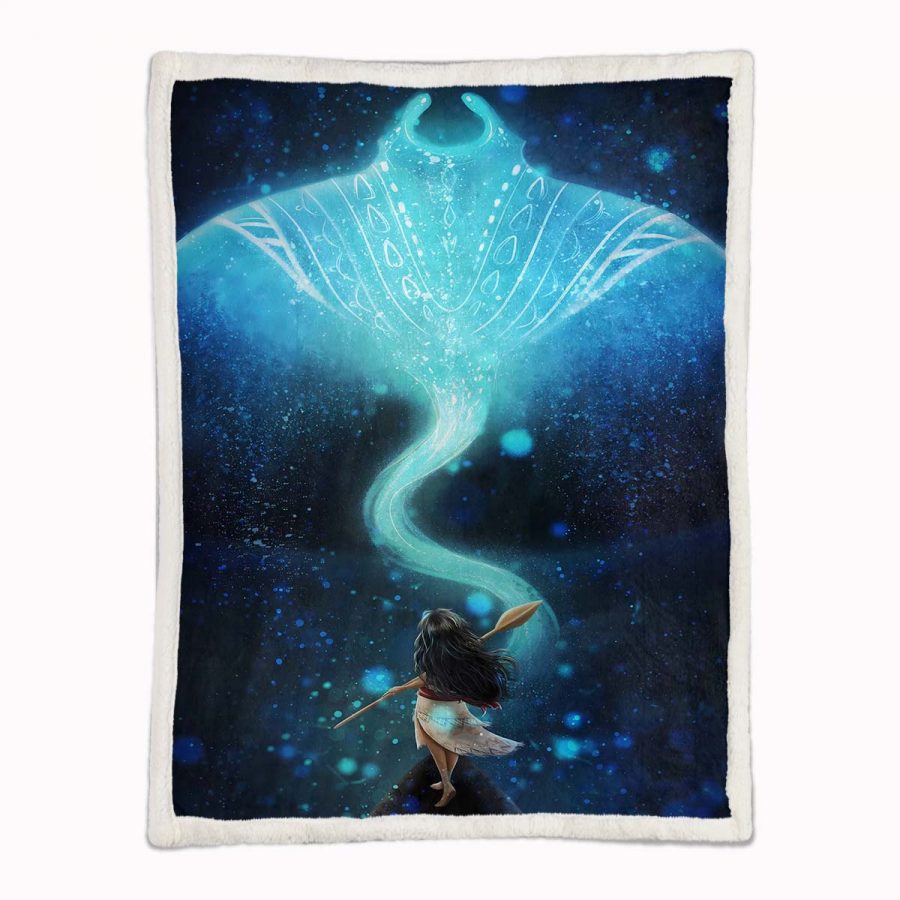 Vaiana Prinzessin Fairy Tail Ohana 02 Decke - Fleecedecke – Bild 2
