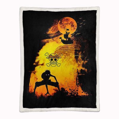 Alternative view of Monkey D. Ruffy One Piece 02 Decke - Fleecedecke