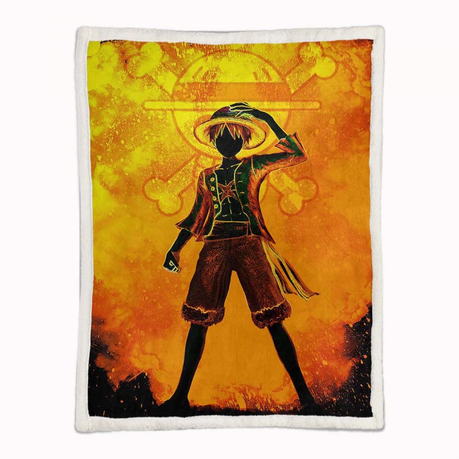 Monkey D. Ruffy One Piece 03 Decke - Fleecedecke – Bild 2