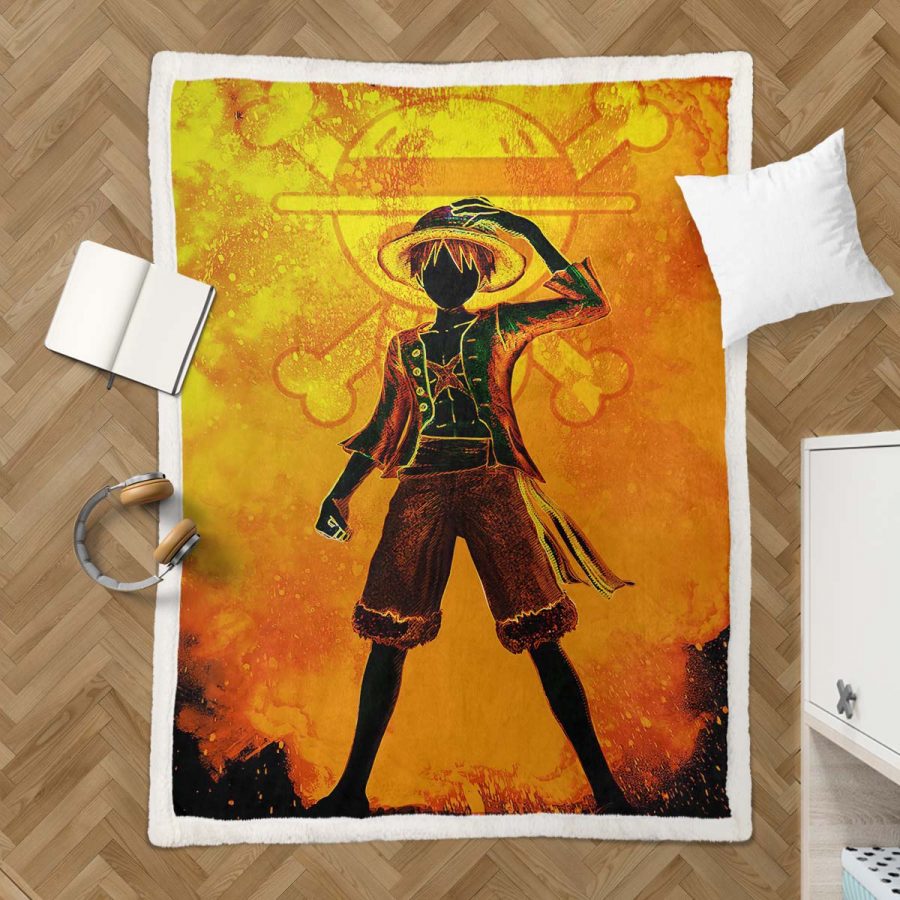 Monkey D. Ruffy One Piece 03 Decke - Fleecedecke – Bild 3