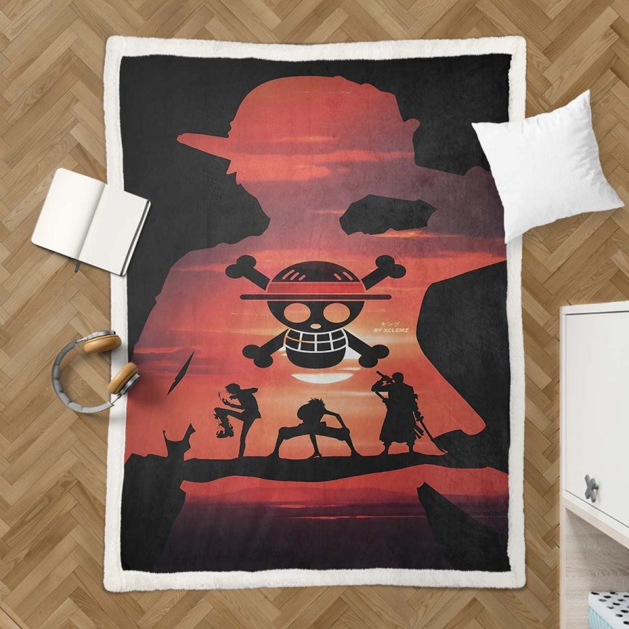 Monkey D. Ruffy One Piece 04 Decke - Fleecedecke – Bild 3