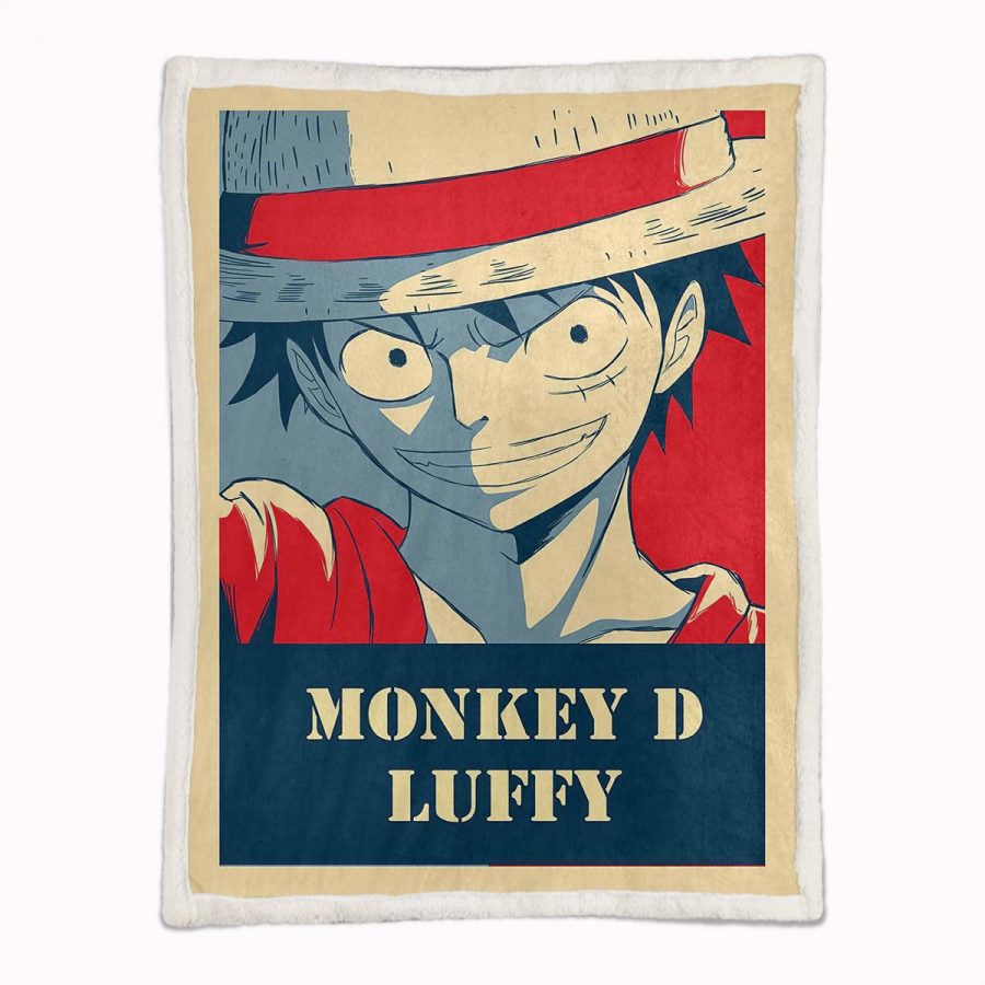 Monkey D. Ruffy One Piece 06 Decke - Fleecedecke – Bild 2
