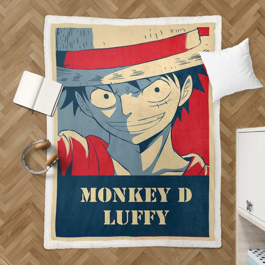 Monkey D. Ruffy One Piece 06 Decke - Fleecedecke – Bild 3